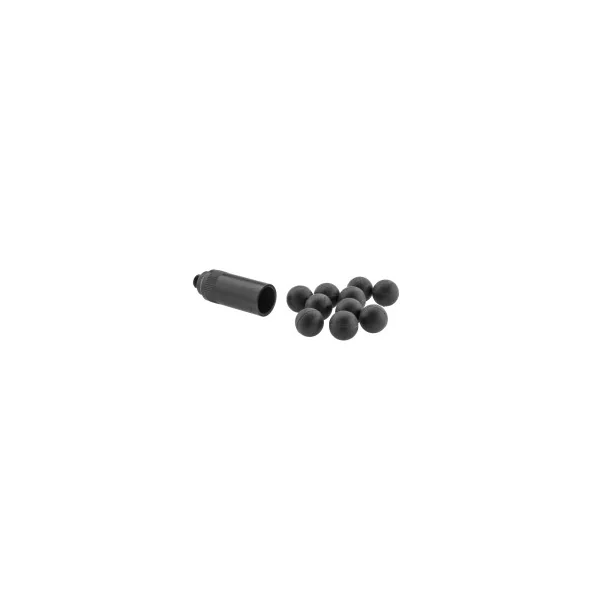 ADAPTATEUR POUR ARME D'ALARME FILETAGE M10x100 + 10 PROJECTILES SELF GOMM