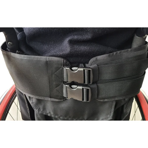 Air Belt S~2: Wheelchair double support strap with card organizer