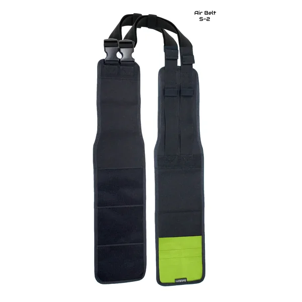 Air Belt S~2: Wheelchair double support strap with card organizer