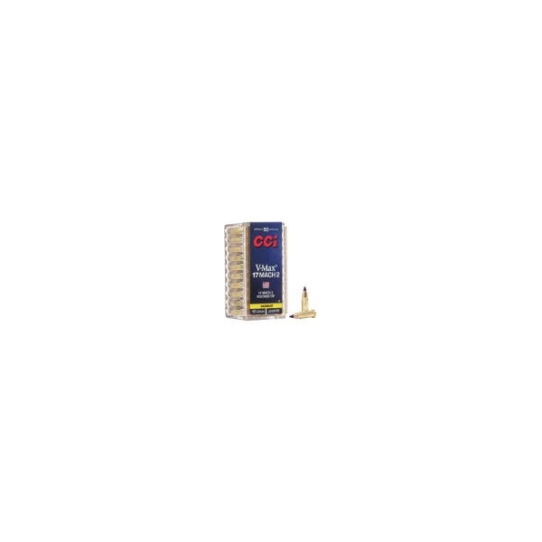 BOITE DE 50 CARTOUCHES CCI CAL.17 MACH 2 V-MAX 40GR 17 GRAIN
