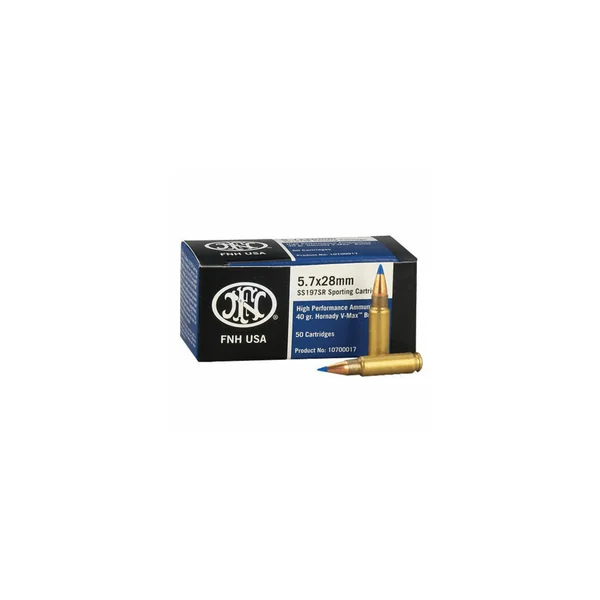 BOITE DE 50 CARTOUCHES FNH CAL.5.7x28 V-MAX 40GRS - CATEGORIE B