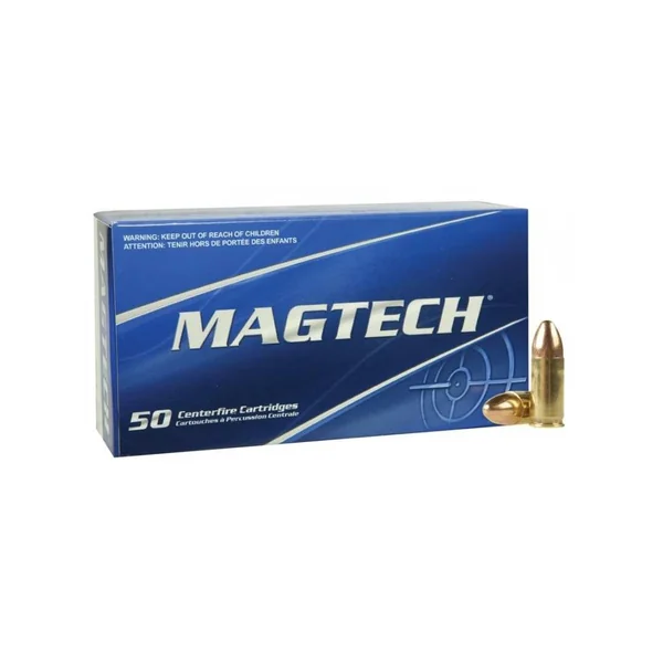 BOITE DE 50 CARTOUCHES MAGTECH CAL.9x19 / 9 PARABELLUM / 9 LUGER FMJ 124GRS - CATEGORIE B
