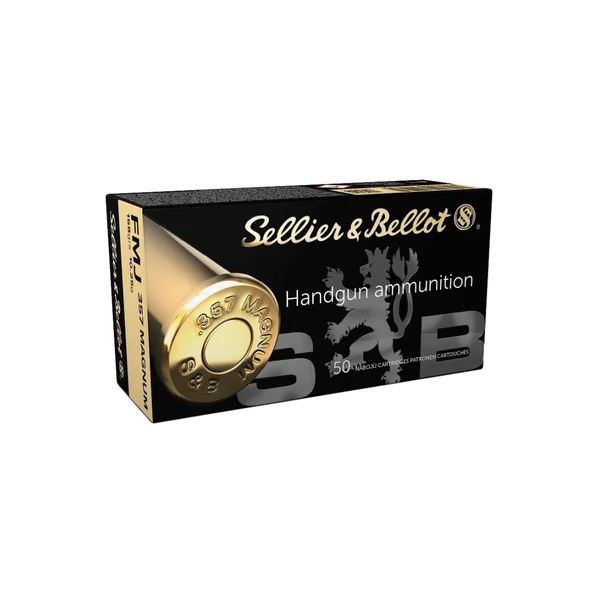BOITE DE 50 CARTOUCHES SELLIER BELLOT CAL.357 MAGNUM FMJ 158GRS - CATEGORIE B