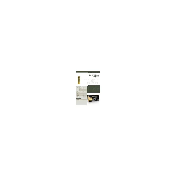 BOITE DE 50 CARTOUCHES SELLIER BELLOT CAL.38 SPECIAL FMJ 158GRS - CATEGORIE B