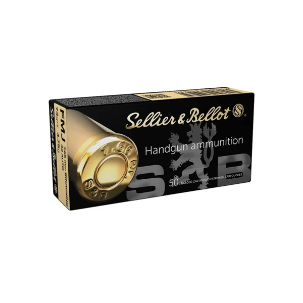 BOITE DE 50 CARTOUCHES SELLIER BELLOT CAL. 32ACP / 7.65BROWNING FMJ 73GRS - CATEGORIE B