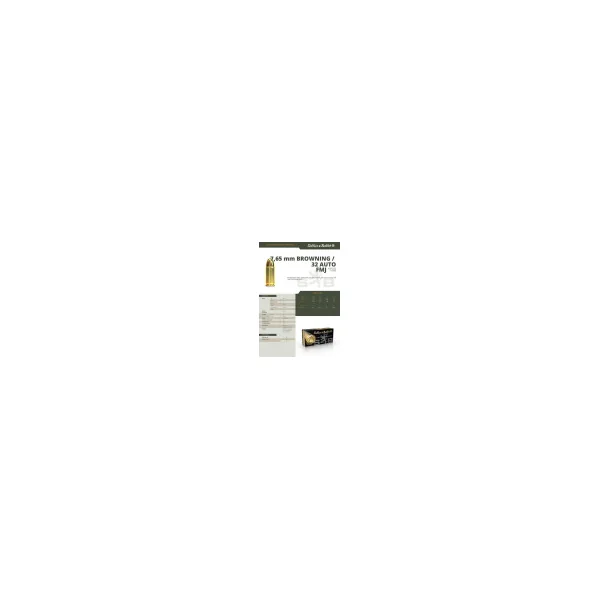 BOITE DE 50 CARTOUCHES SELLIER BELLOT CAL. 32ACP / 7.65BROWNING FMJ 73GRS - CATEGORIE B