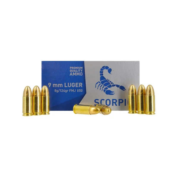 BOITE DE 50 CARTOUCHES STV CAL.9x19 / 9 PARABELLUM / 9 LUGER FMJ 124GRS - CATEGORIE B
