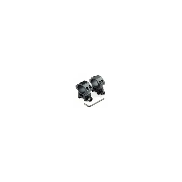Colliers de montage lunette MEDIUM A TUNNEL Ø25.4mm / rail 21mm weaver et picatinny
