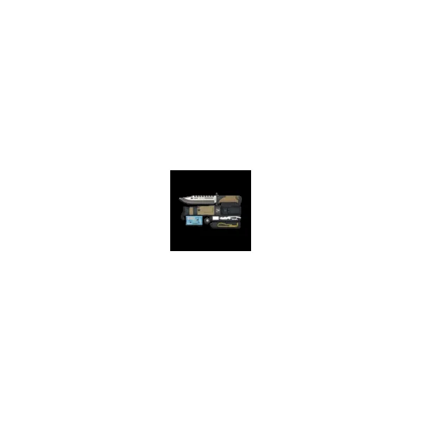 Couteau tactique de survie K25 Thunder I Camo Sable avec lame de 20cm