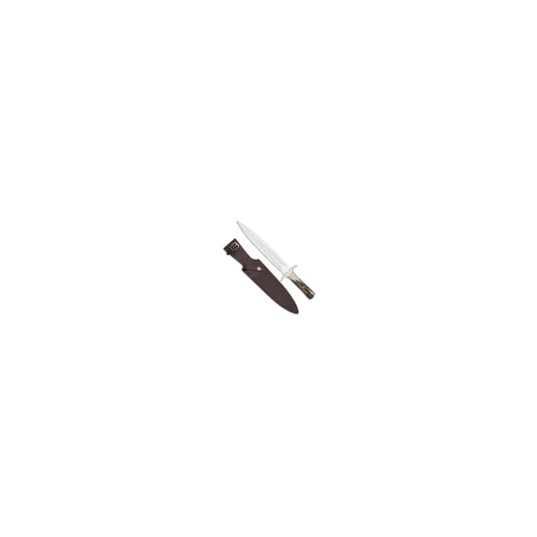 Dague de chasse corne de Cerf véritable lame 25cm