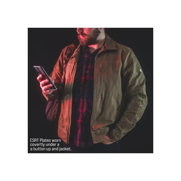 ESRT Ultra-Thin Body Armor - Special Threat Plate Defeats AK & AR Rounds