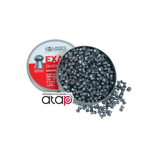 Exact Heavy Diabolo JSB Match Boîte De 500 Munitions Plomb 4,5 mm
