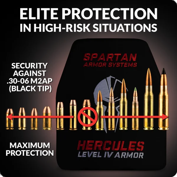 Hercules Level IV Ceramic Body Armor | Set of Two