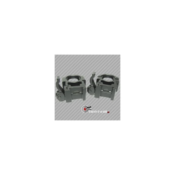 Jeu de 2 colliers UTG montage haut à clips rapides (22 mm)