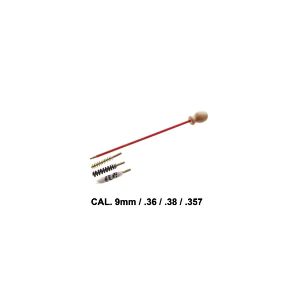 Kit nettoyage arme de poing calibre 9mm / .36 / .38 / .357