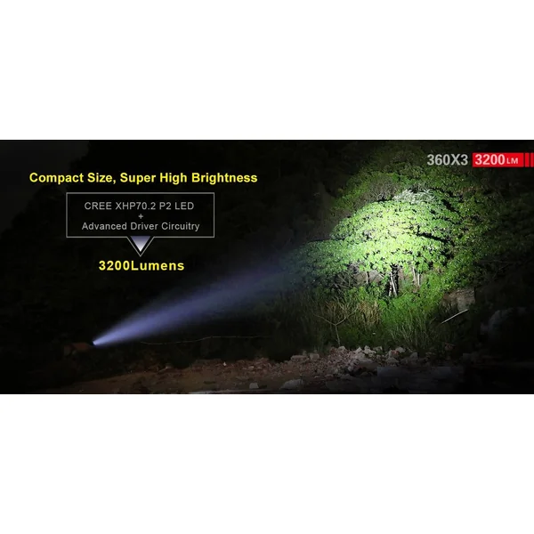 Lampe Tactique Compacte Militaire Rechargeable G15 V2.0 LED - 4200 lumens