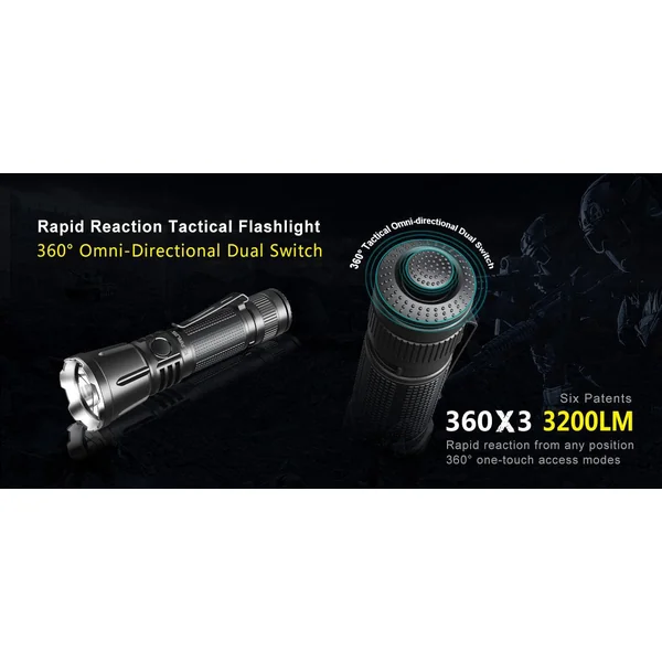 Lampe Tactique Compacte Militaire Rechargeable G15 V2.0 LED - 4200 lumens