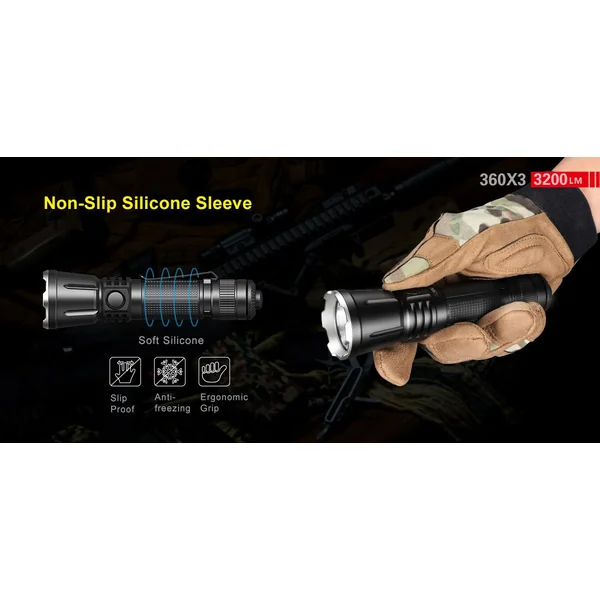 Lampe Tactique Compacte Militaire Rechargeable G15 V2.0 LED - 4200 lumens
