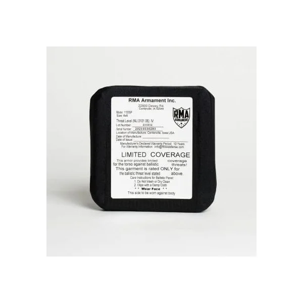 Level IV Side Armor Plate SET 6"x6" (Model #1155SP)