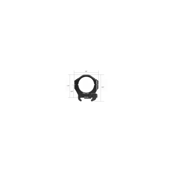 MONTAGE LUNETTE ARKEN HALO Ti Ø30mm PROFILE BAS WEAVER/PICATINNY