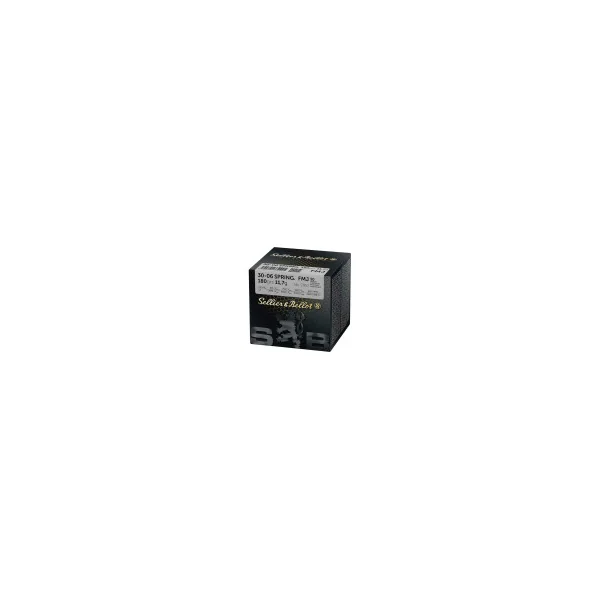 OFFRE ECO - CARTON DE 400 CARTOUCHES SELLIER BELLOT CAL.30-06 FMJ 180GRS
